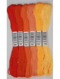 Almiş 6 Farklı Renk Etamin Kanaviçe Bileklik Brezilya Nakış Ipi  606  726